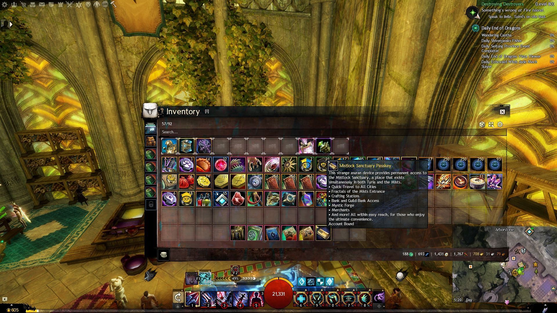 Portal Scrolls and Tomes are a one-stop item for easier fast traveling (Image via ArenaNet)